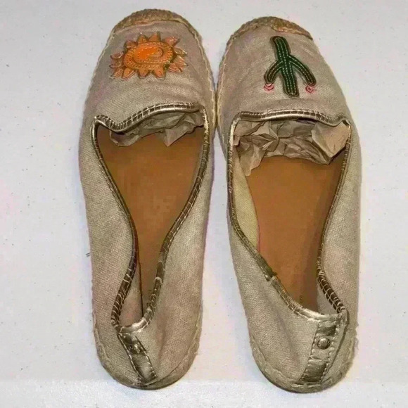 EUC G.H. Bass & Co Cactus Sun Summer Espadrille Loafer Flats Size 8.5 - Picture 6 of 8